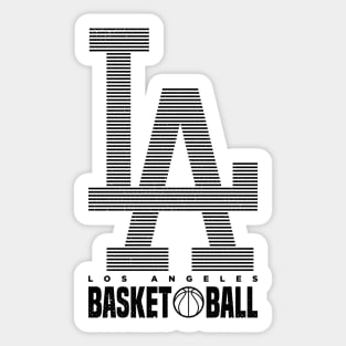 LA Basketball 5 Sticker